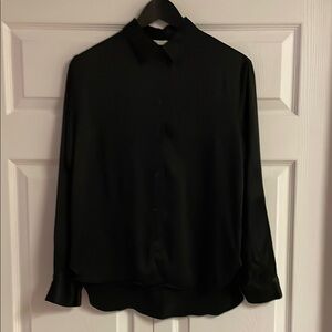 Zara Black Dress Shirt Elegant Design